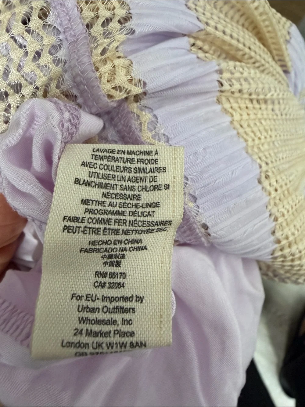 NWT Free People Adrien Striped Midi Dress Lavender Beige Size Large